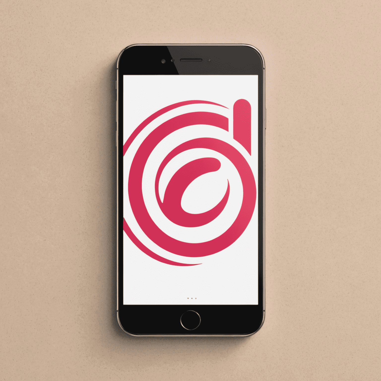 Sembdesar logo featuring a stylized mobile device with red and pink accents