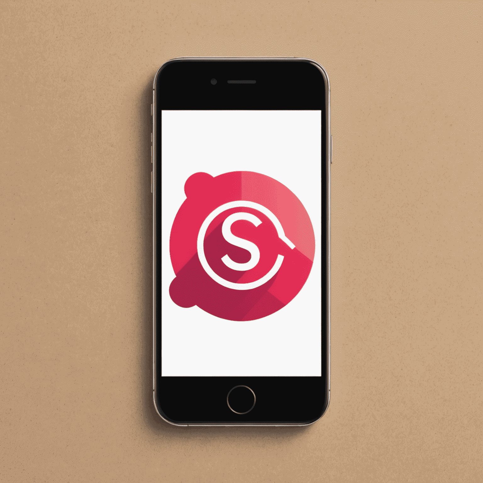 Sembdesar logo featuring a stylized mobile device with red and pink accents