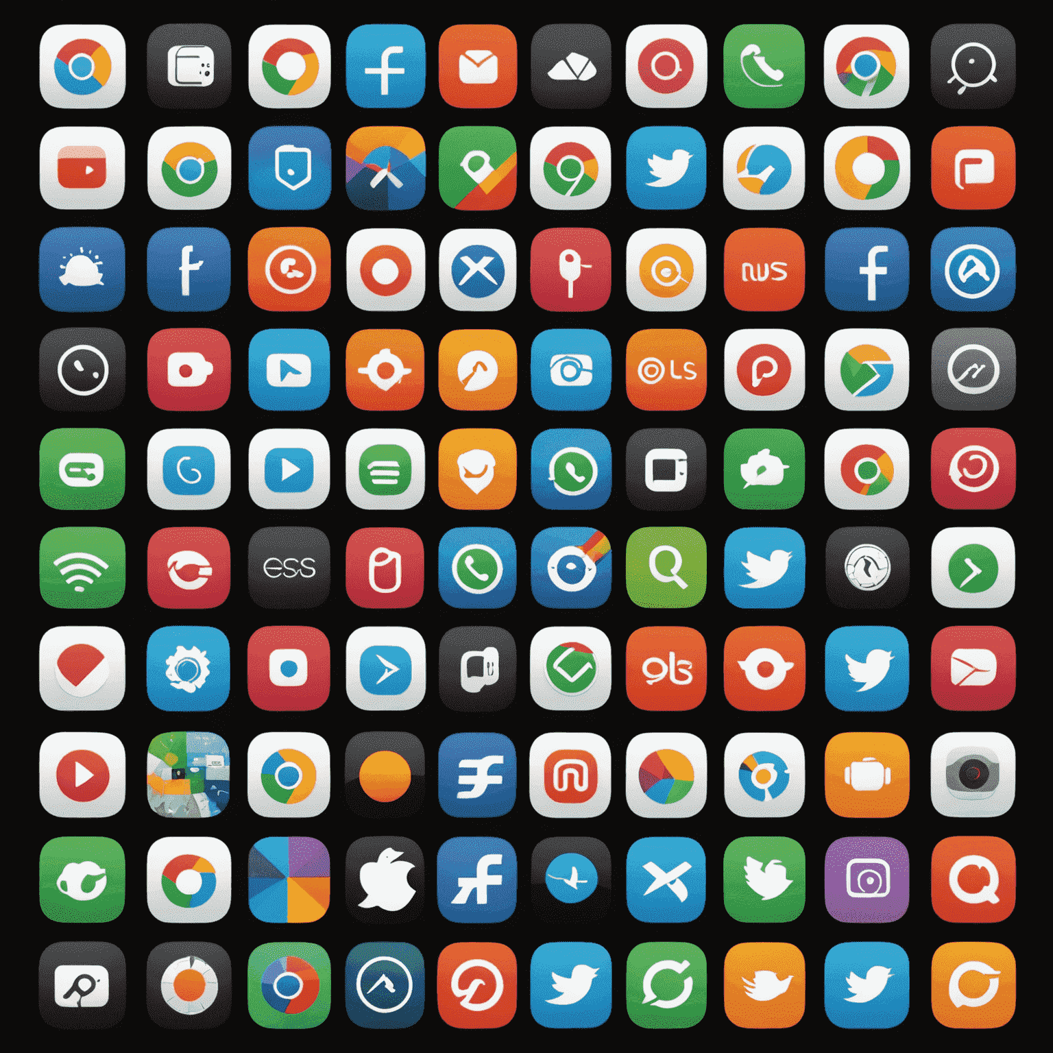 Collage of various mobile operating systems logos and update screens, showcasing iOS, Android, and other popular platforms